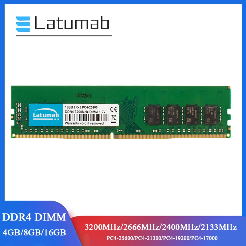 Ddr4 3200 16Gb - Latumab RAM DDR4 Masaüstü Memoria 2666